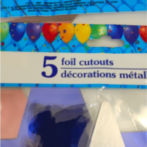 USA Star Foil Cutouts Red Blue Silver Lot total of 15 Stars Patriotic NWT - Picture 12 of 13